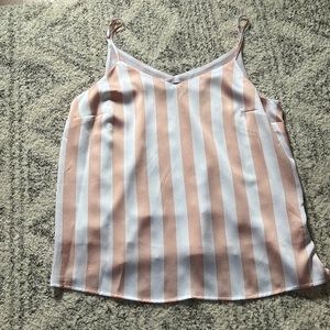 Apt 9 Striped Tank Top with Adjustable Straps
